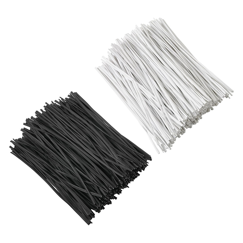 Garden Wire Twist Tie - 100 шт. BK WH сплюснутые железные