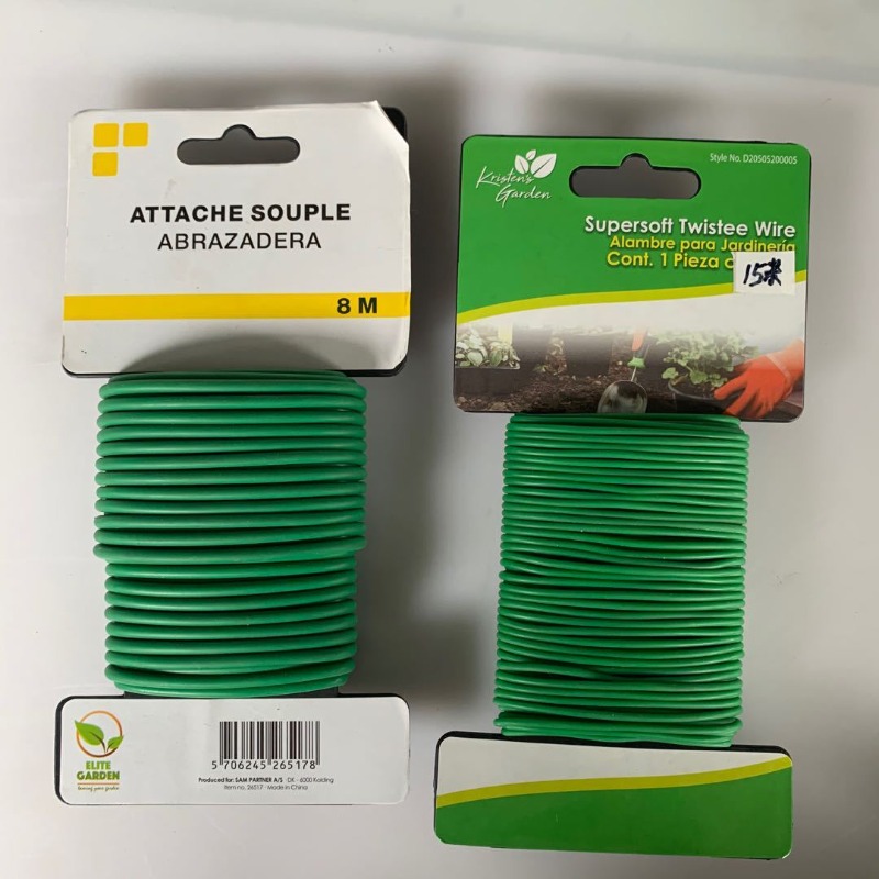 Garden Wire Twist Tie - 2 шт. многоразовых стяжек-пружинок 5 мм