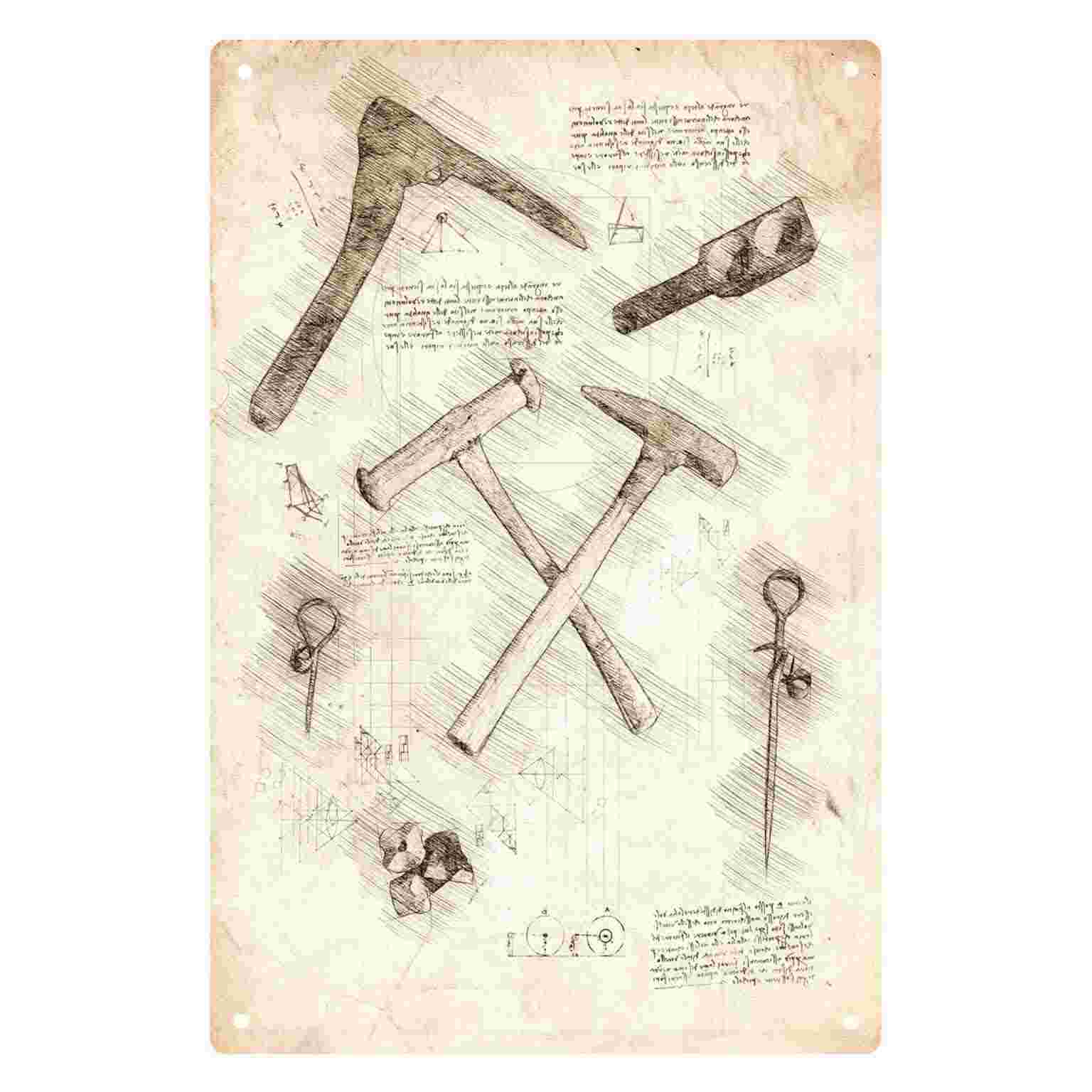 2D плоская металлическая табли – обзор и цена Gardening Tools Sketch
