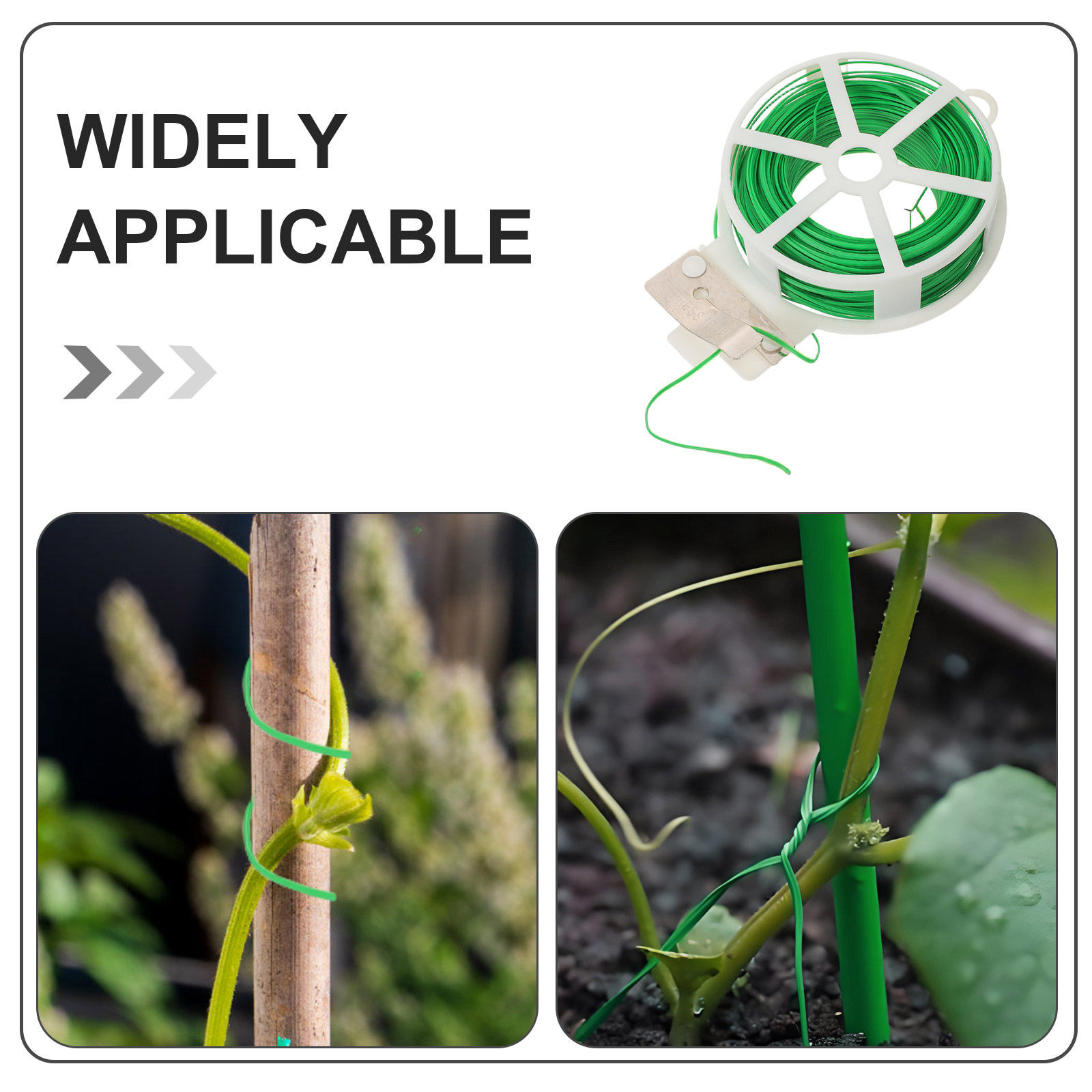 4 рулона зеленых гибких пласти – обзор и цена Garden Wire Twist Tie