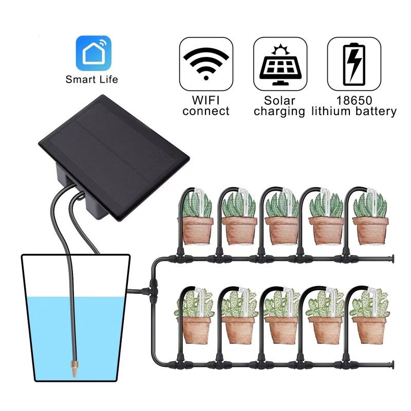 WIFI Солнечная автоматическая  – обзор и цена Drip Irrigation Kit